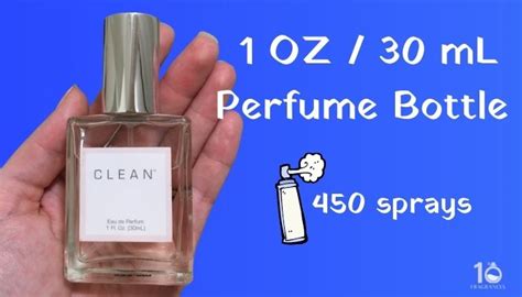 how many sprays in a perfume bottle